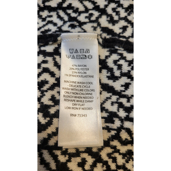 Tahari Open Front Cardigan Sweater Hip Length Size M - Picture 6 of 10